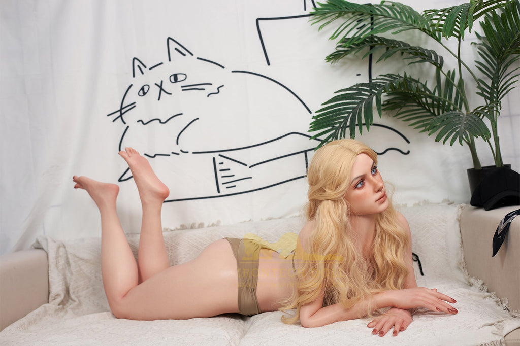 Luna 163cm (5ft3) A-Cup Blonde Full Silicone - IronTech Doll®