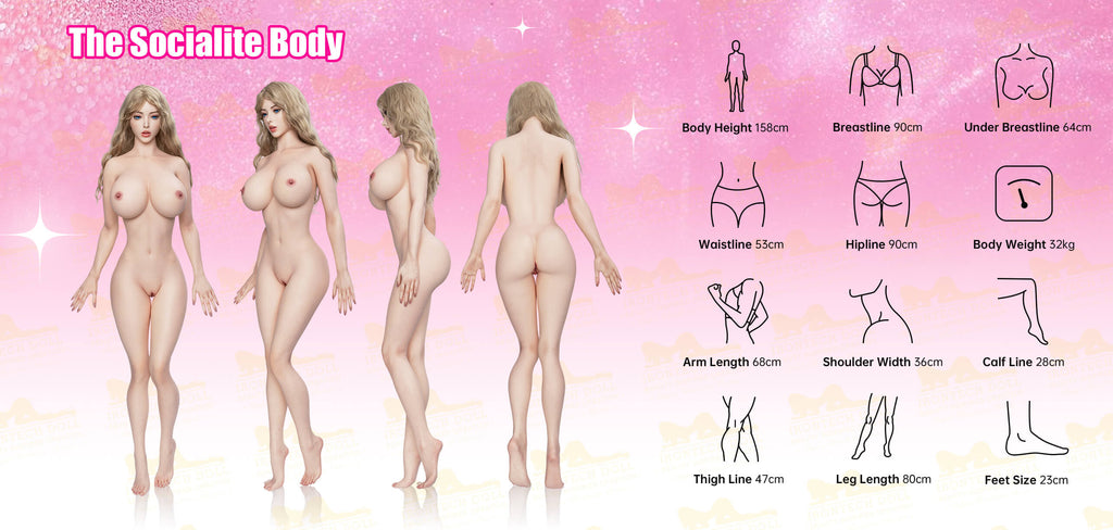 Bailey  158BA (5ft18) G-Cup Dream Girl Realistic Silicone Sex Doll - IronTech Doll®