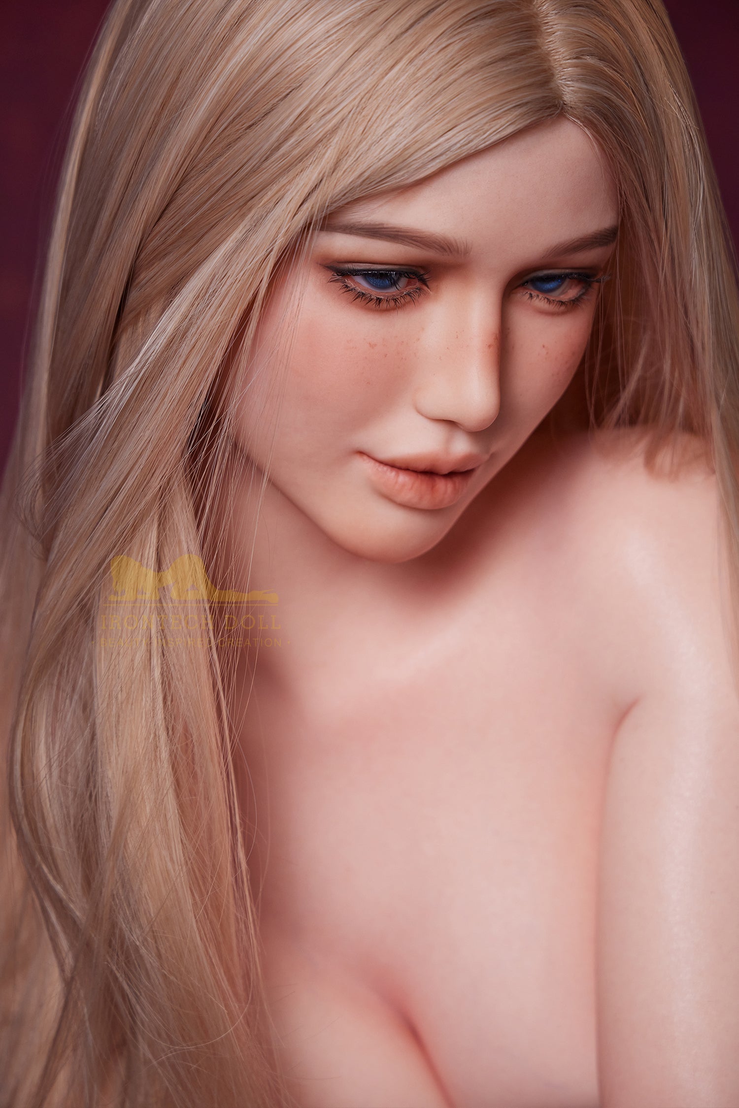 Celine 164cm (5ft4) E-Cup Natural skin seamless AIO body Real Life Silicone Sex Doll - IronTech Doll®