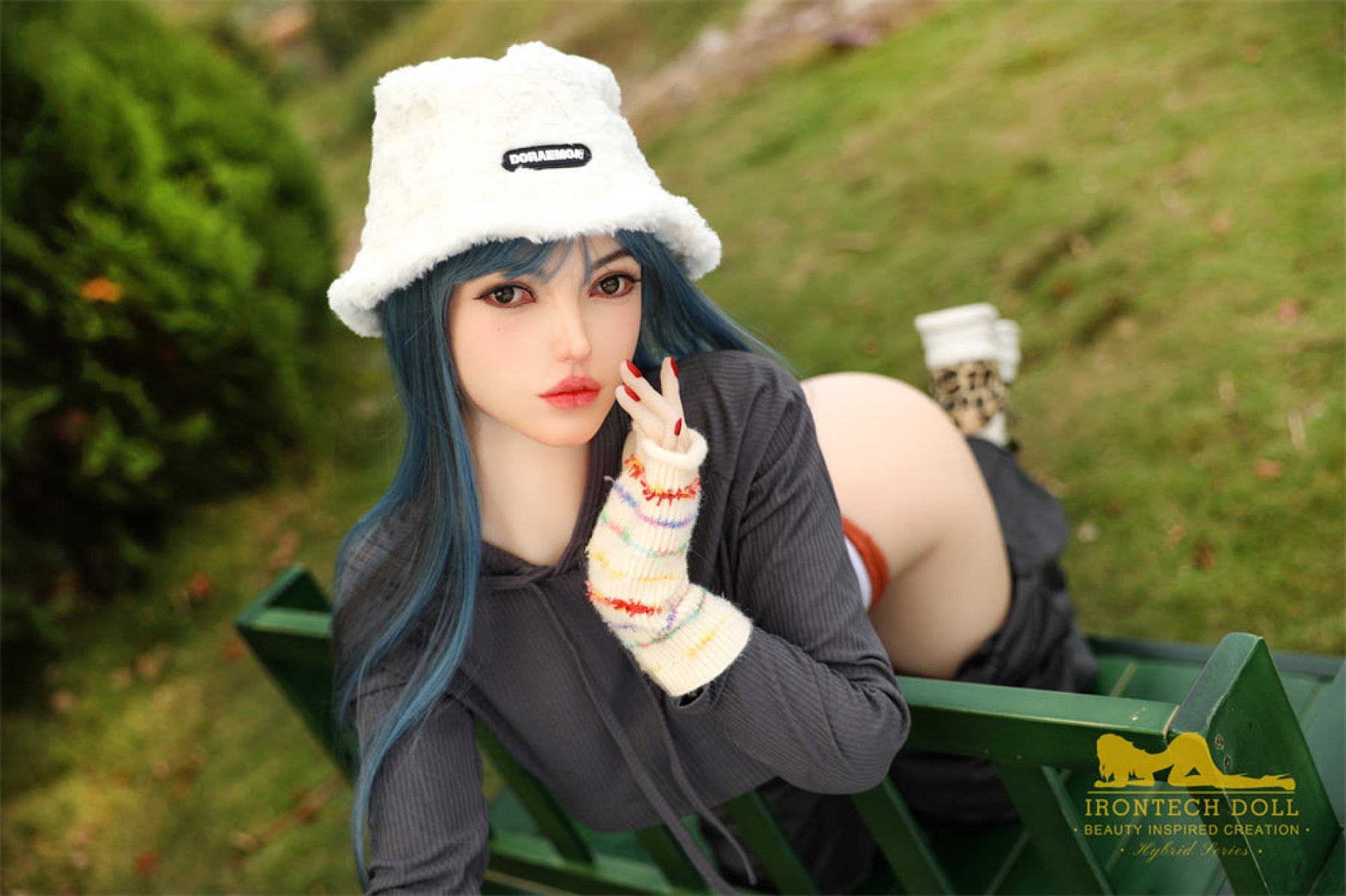 Joline 159cmplus ( 5ft2 ) F-Cup Silicone Head and TPE Body Hybrid Sex Doll - Irontech Doll