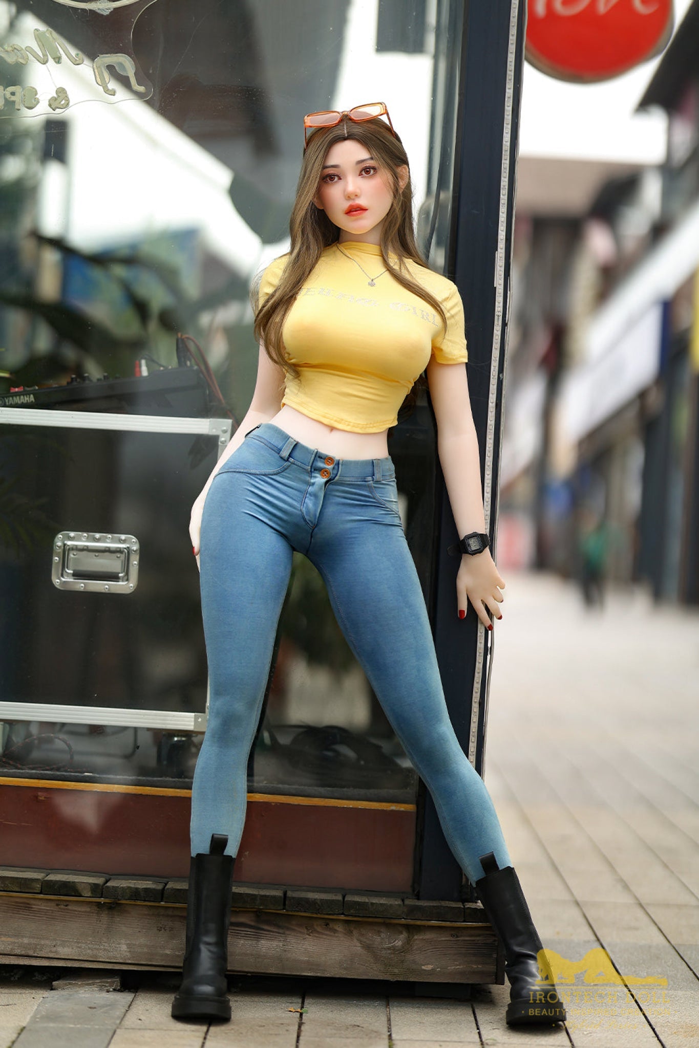 Eileen 159 cm (5 ft 2) F-Cup Silicone Head and TPE Body Hybrid Sex Doll - Irontech Doll