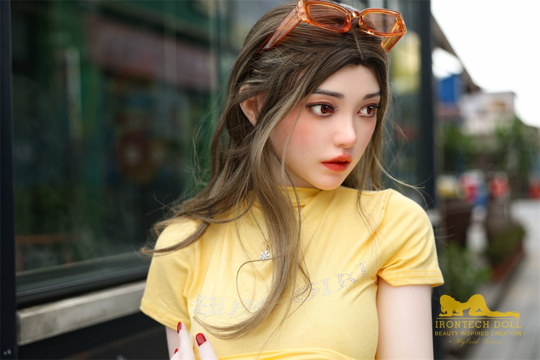 Eileen 159 cm (5 ft 2) F-Cup Silicone Head and TPE Body Hybrid Sex Doll - Irontech Doll