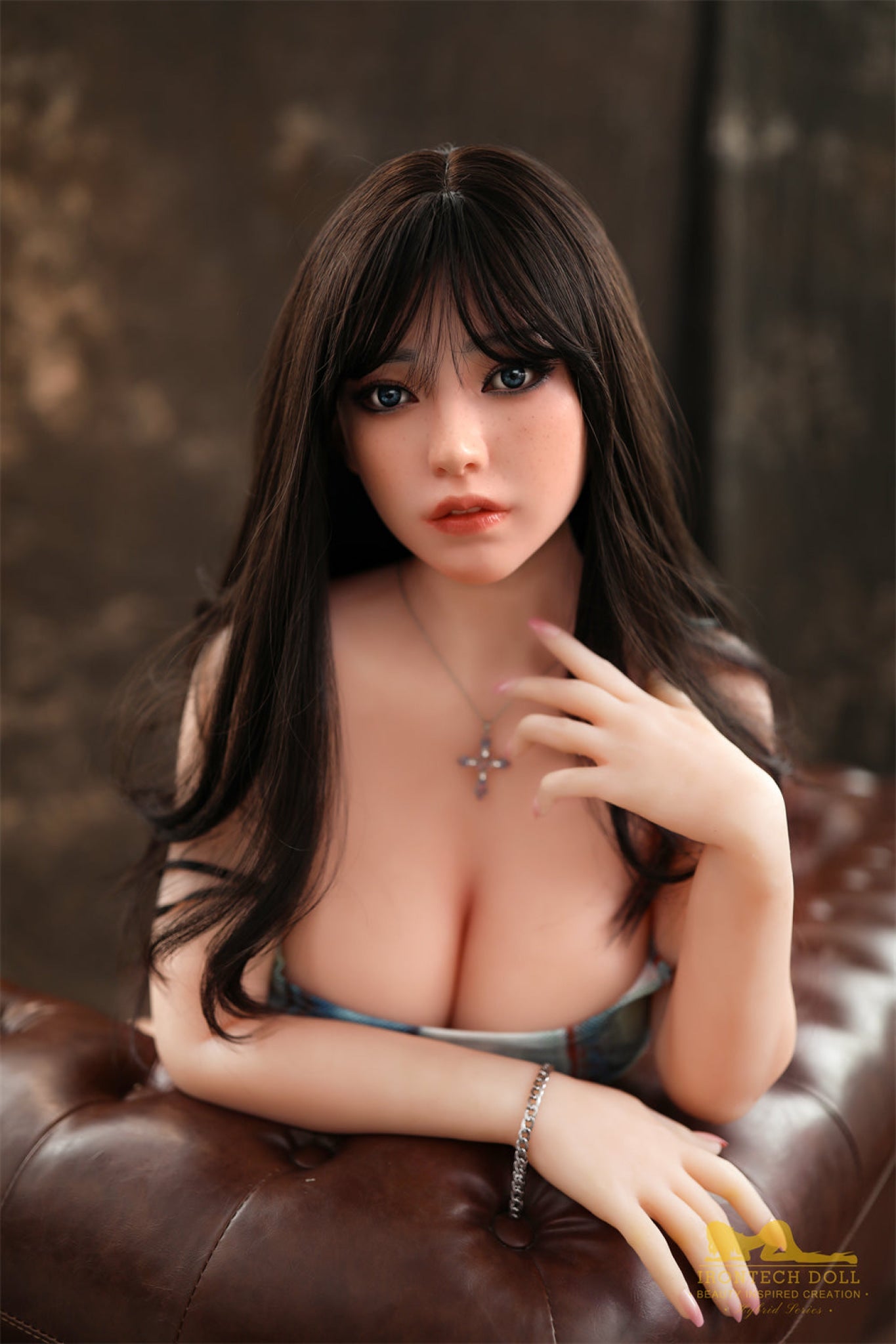 Eileen 161cm(5ft3) F-Cup Silicone Head+TPE Body hybrid sex doll -- IRONTECH Doll