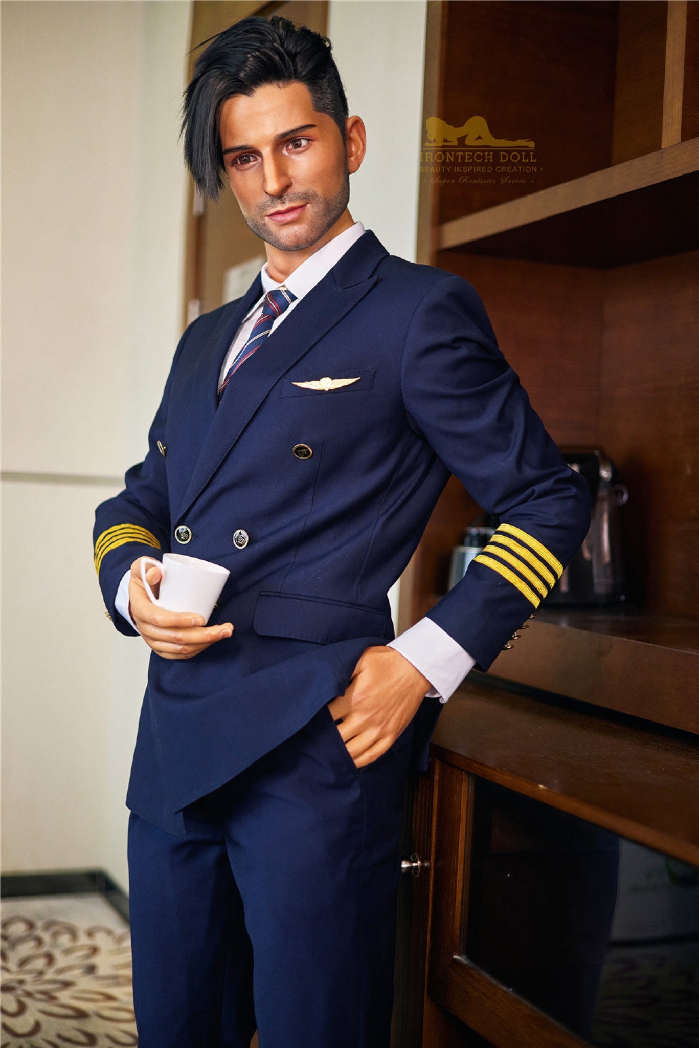 George 176cm( 5ft8) Pilot Silicone Male Sex Doll - IronTech Doll®