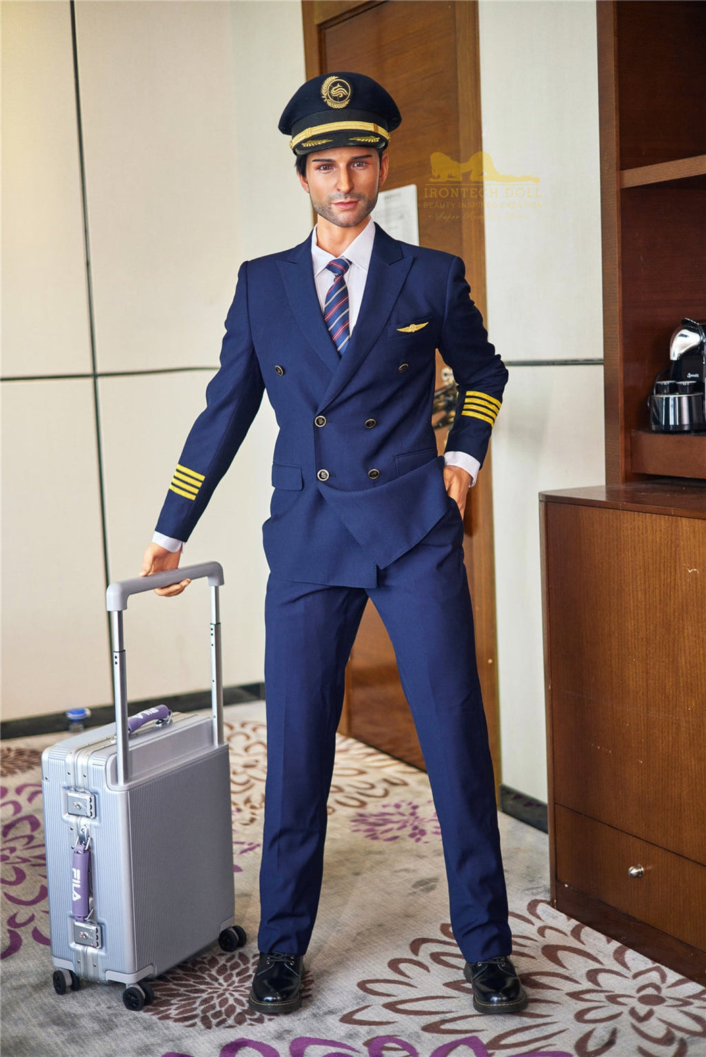 George 176cm( 5ft8) Pilot Silicone Male Sex Doll - IronTech Doll®