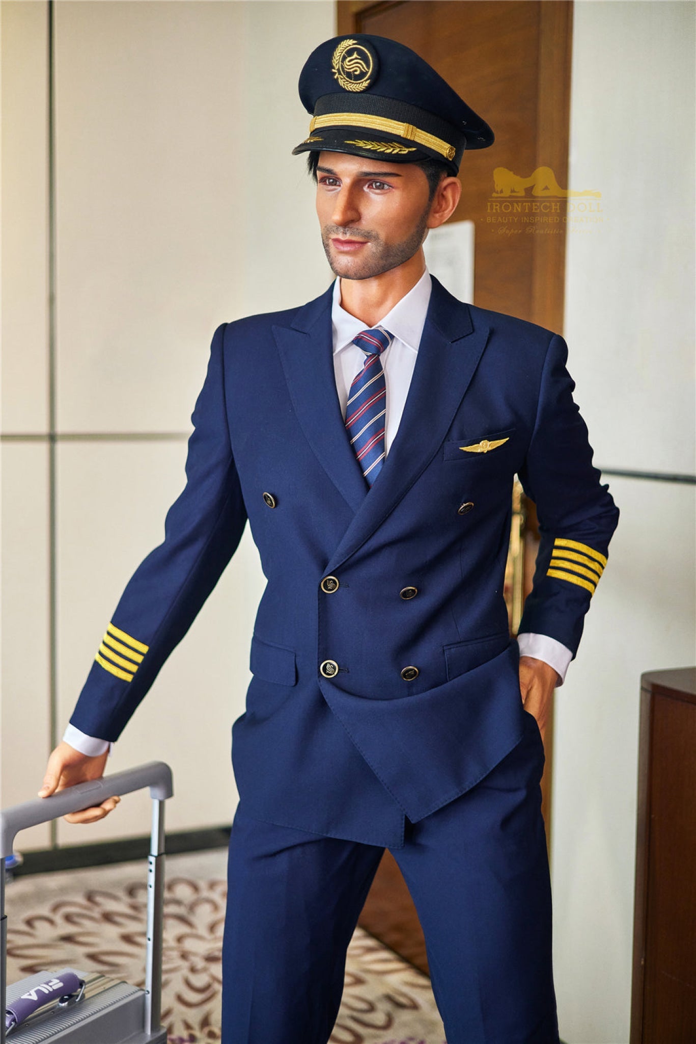 George 176cm( 5ft8) Pilot Silicone Male Sex Doll - IronTech Doll®