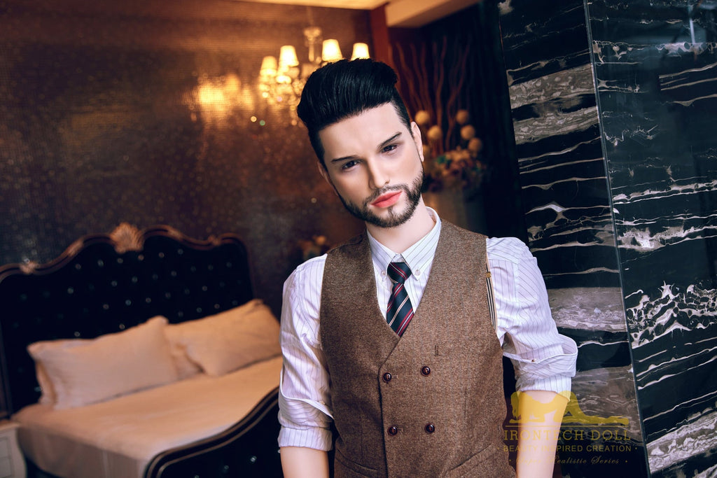 Kevin 162cm(5ft3) TPE body and silicone head Hybrid Male Sex Doll - Iron Tech Doll