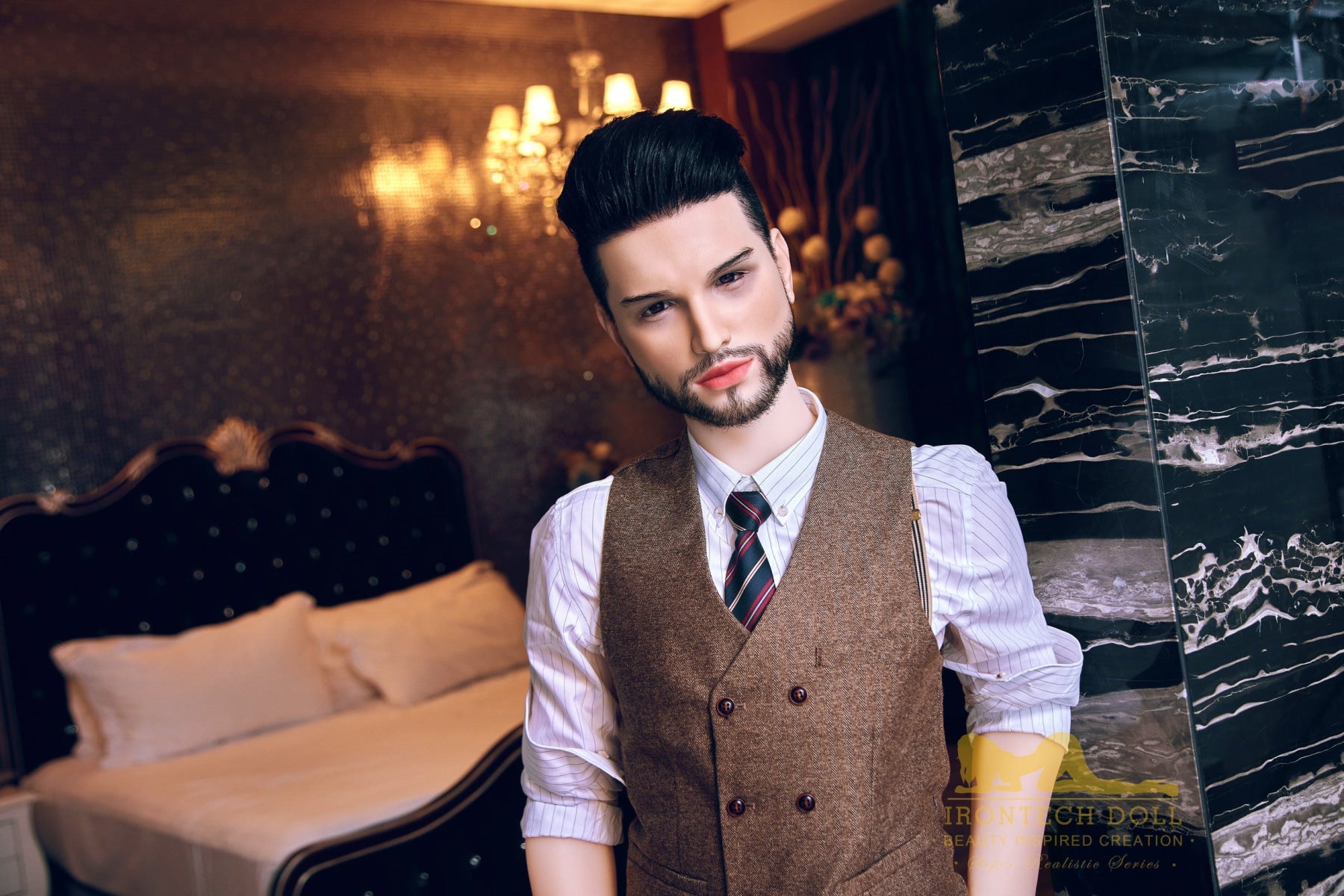 Kevin 162cm(5ft3) TPE body and silicone head Hybrid Male Sex Doll - Iron Tech Doll