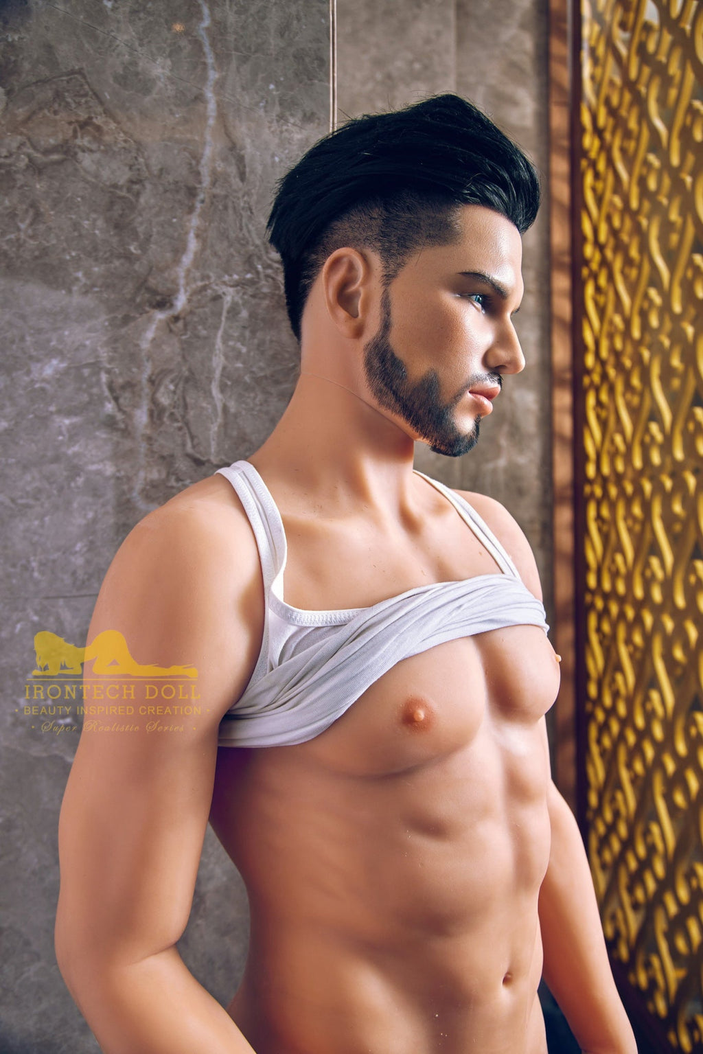 Kelvin 162cm(5ft3) TPE body and silicone head Hybrid Male Sex Doll - Iron Tech Doll