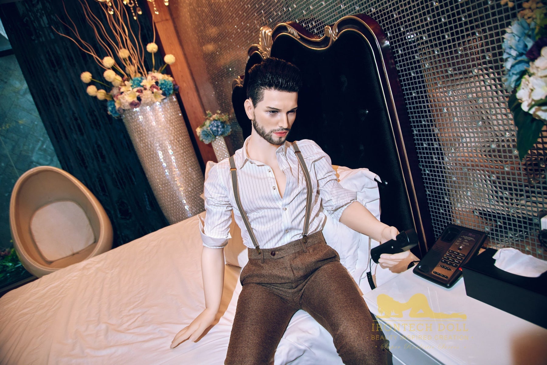 Kevin 162cm(5ft3) TPE body and silicone head Hybrid Male Sex Doll - Iron Tech Doll