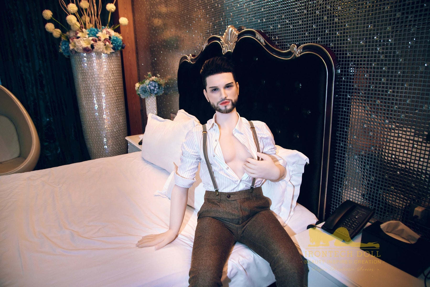 Kevin 162cm(5ft3) TPE body and silicone head Hybrid Male Sex Doll - Iron Tech Doll