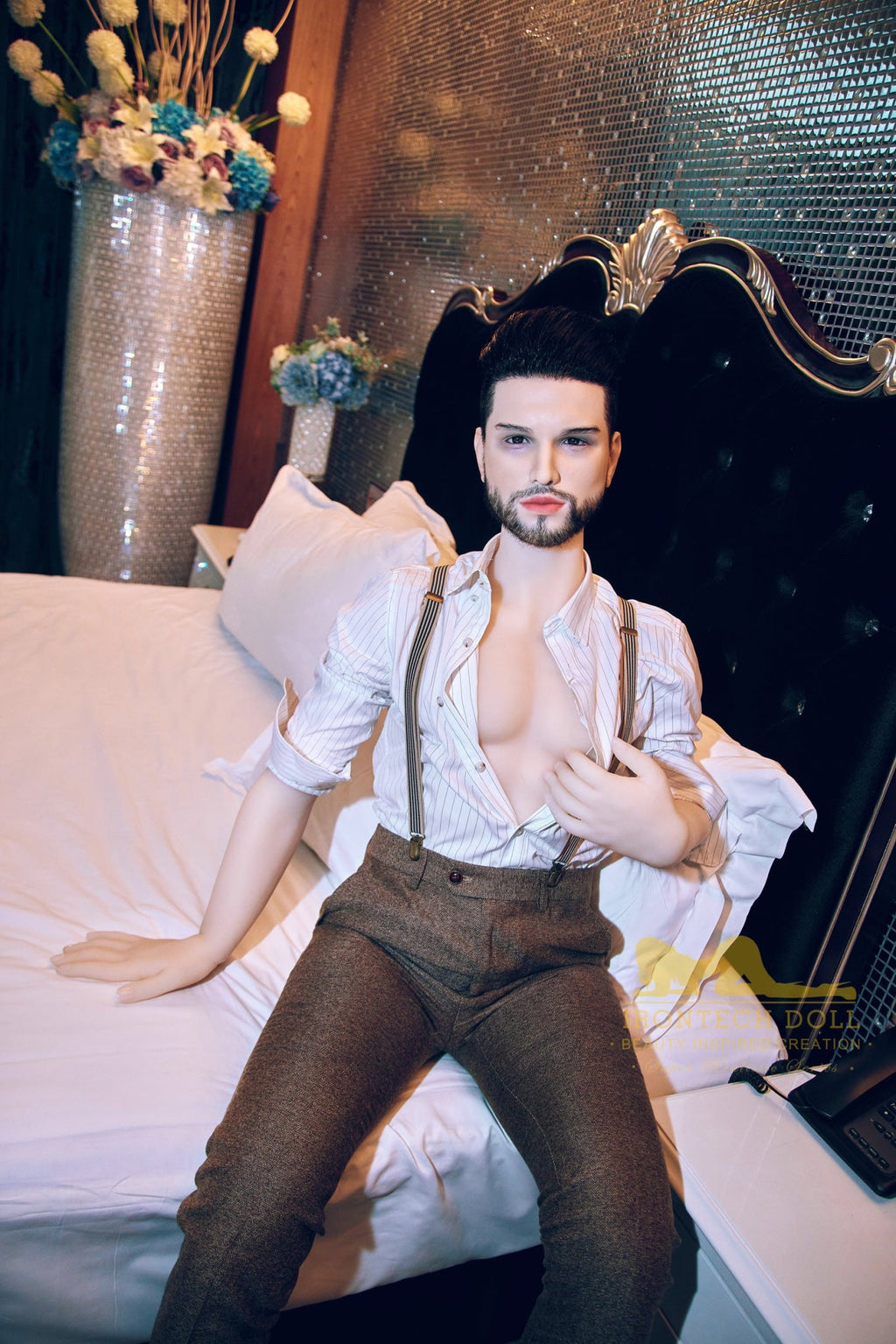 Kevin 162cm(5ft3) TPE body and silicone head Hybrid Male Sex Doll - Iron Tech Doll