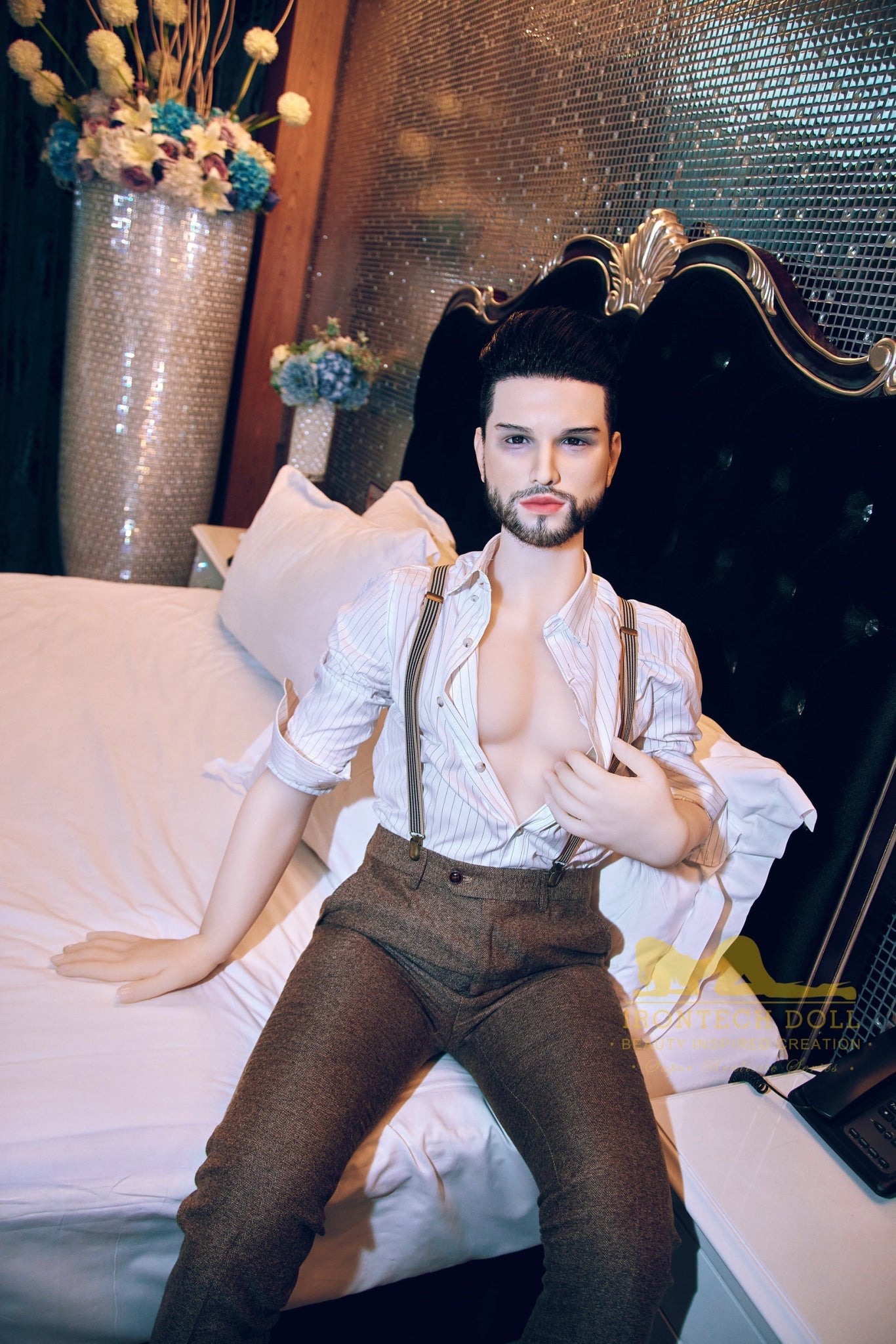 Kevin 162cm(5ft3) TPE body and silicone head Hybrid Male Sex Doll - Iron Tech Doll