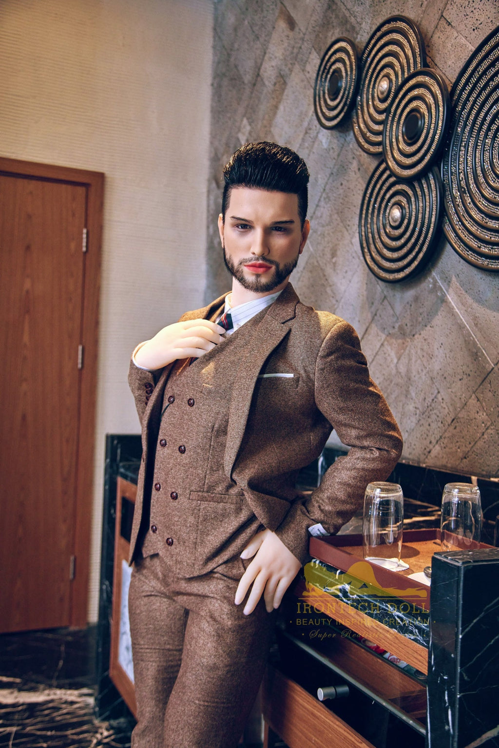 Kevin 162cm(5ft3) TPE body and silicone head Hybrid Male Sex Doll - Iron Tech Doll