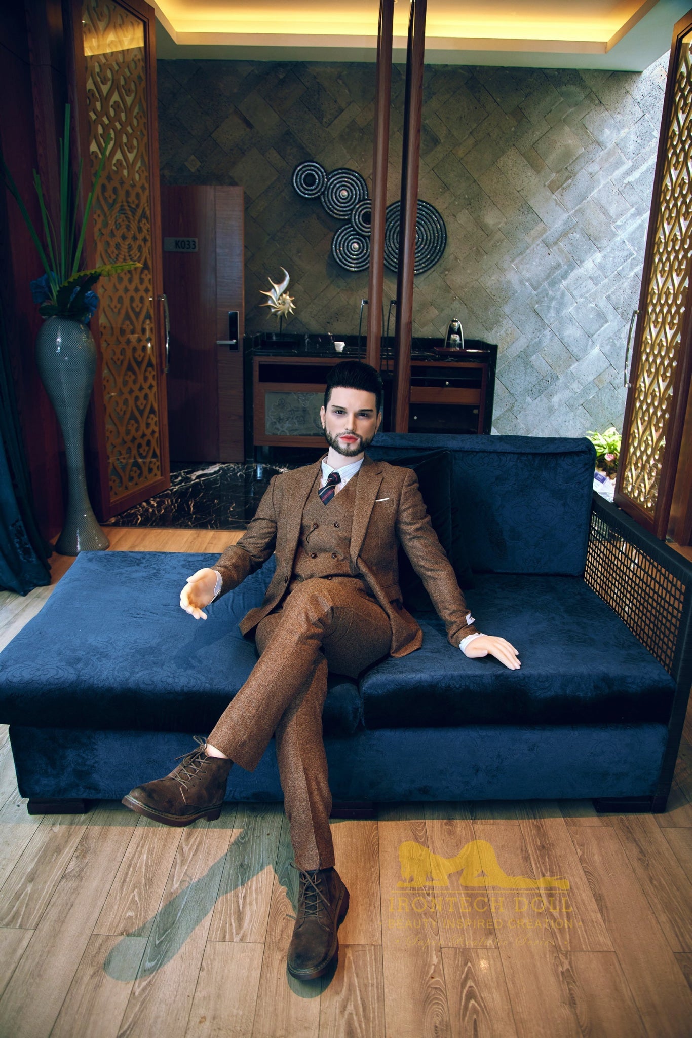 Kevin 162cm(5ft3) TPE body and silicone head Hybrid Male Sex Doll - Iron Tech Doll