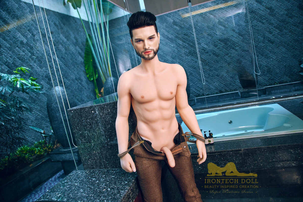 Kevin 162cm(5ft3) TPE body and silicone head Hybrid Male Sex Doll - Iron Tech Doll