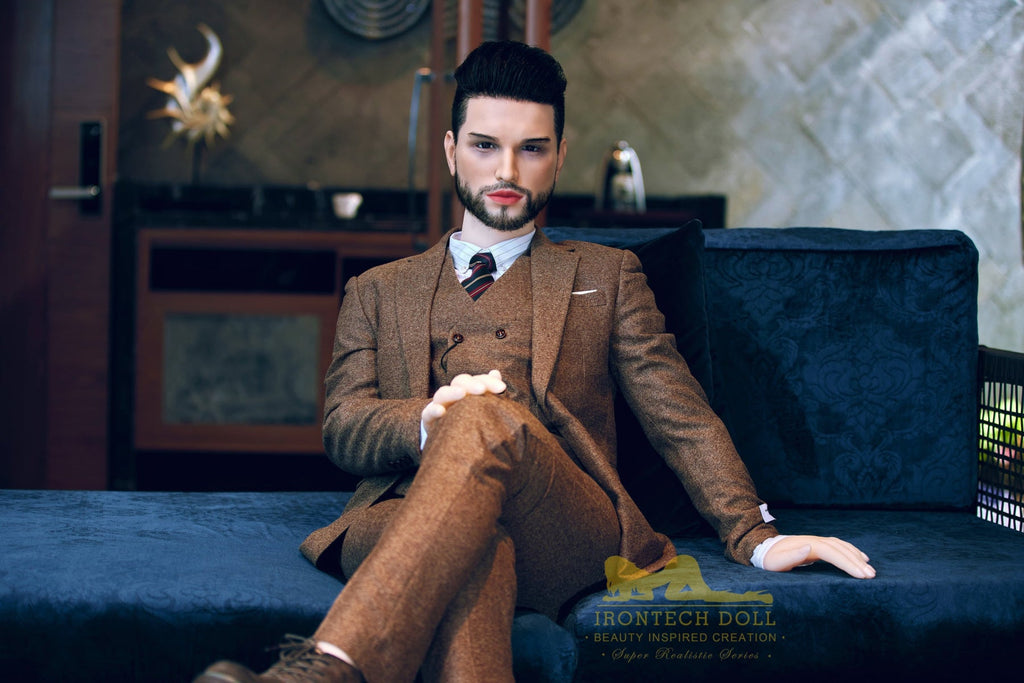 Kevin 162cm(5ft3) TPE body and silicone head Hybrid Male Sex Doll - Iron Tech Doll