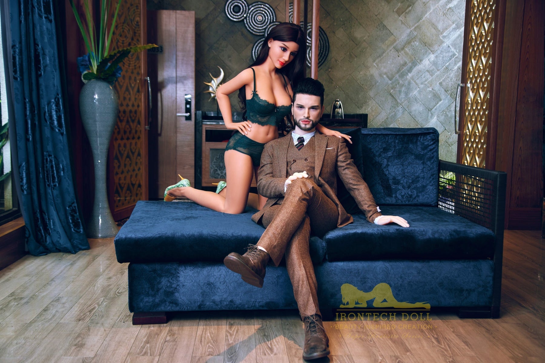 Kevin 162cm(5ft3) TPE body and silicone head Hybrid Male Sex Doll - Iron Tech Doll