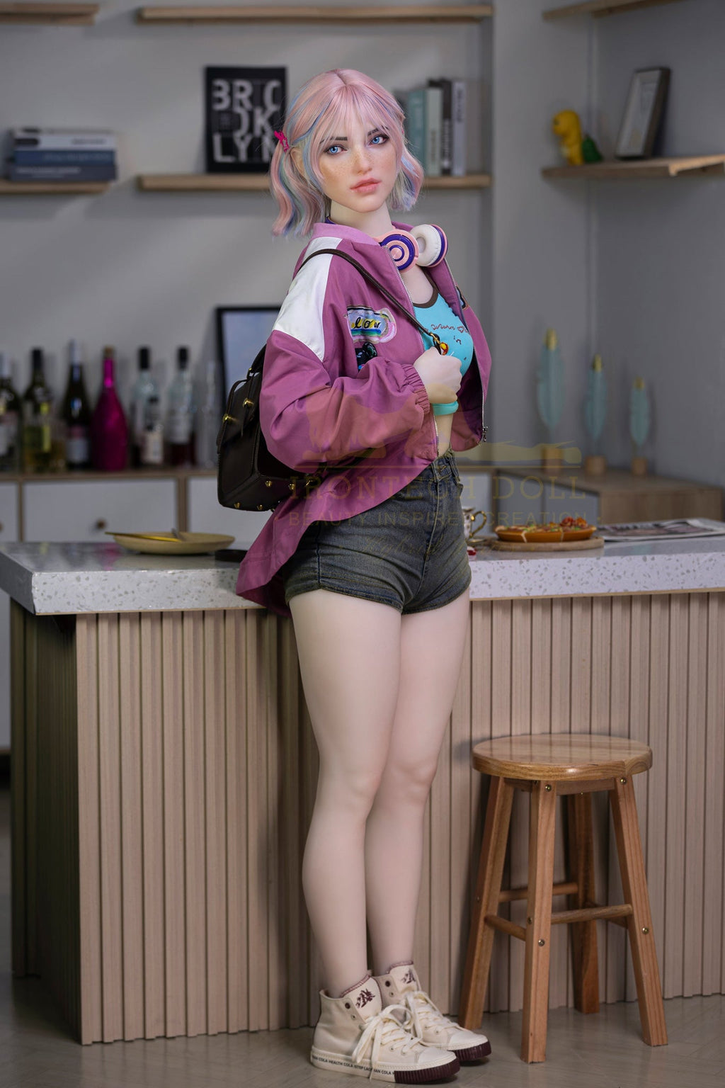 Heidi 162cm(5ft3) A-Cup  Hybrid Silicone Head + TPE Body - IronTech Doll®