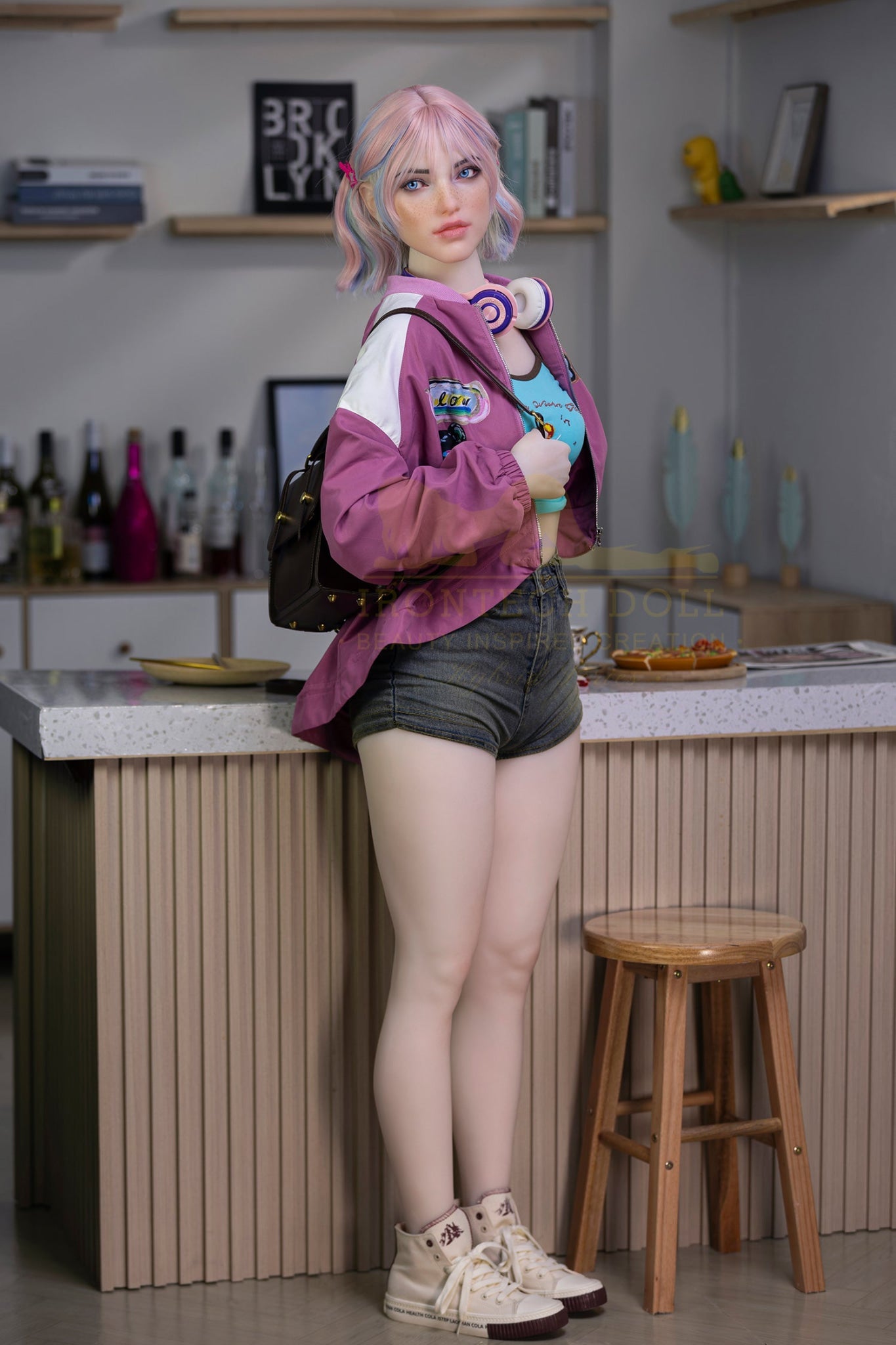 Heidi 162cm(5ft3) A-Cup  Hybrid Silicone Head + TPE Body - IronTech Doll®