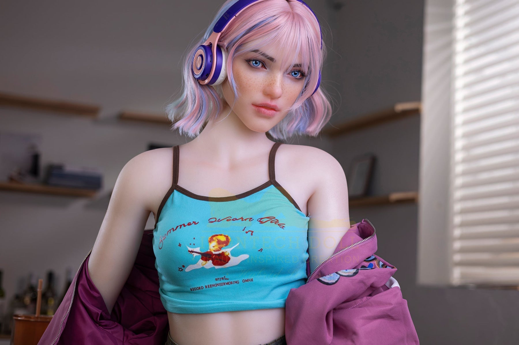 Heidi 162cm(5ft3) A-Cup  Hybrid Silicone Head + TPE Body - IronTech Doll®