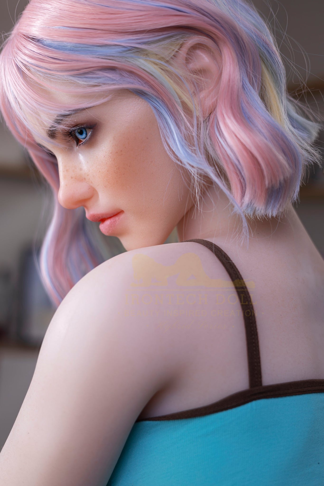 Heidi 162cm(5ft3) A-Cup  Hybrid Silicone Head + TPE Body - IronTech Doll®