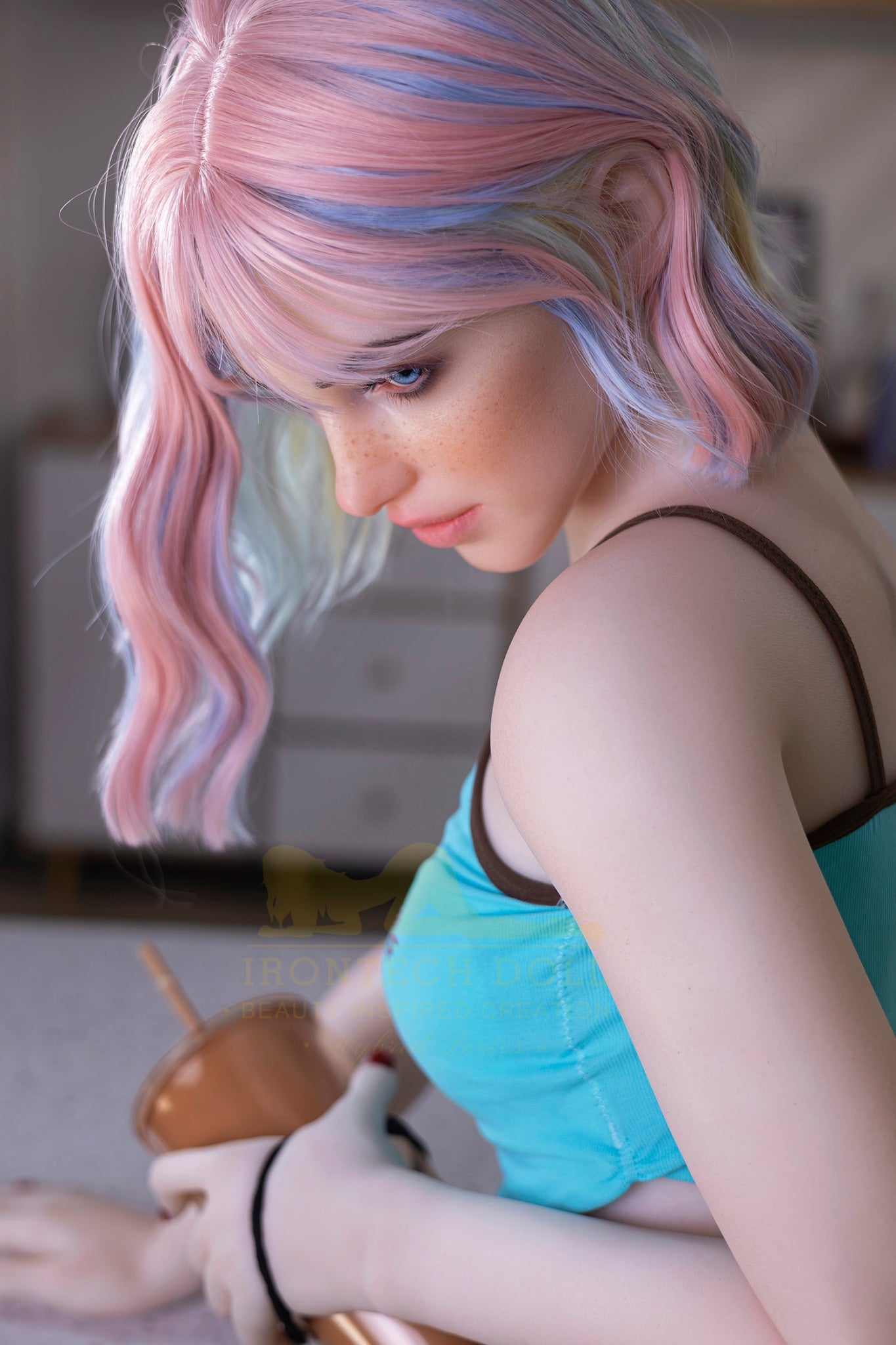 Heidi 162cm(5ft3) A-Cup  Hybrid Silicone Head + TPE Body - IronTech Doll®