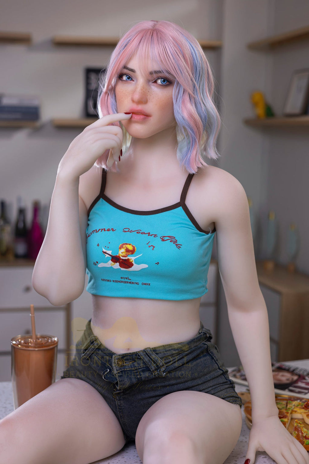 Heidi 162cm(5ft3) A-Cup  Hybrid Silicone Head + TPE Body - IronTech Doll®