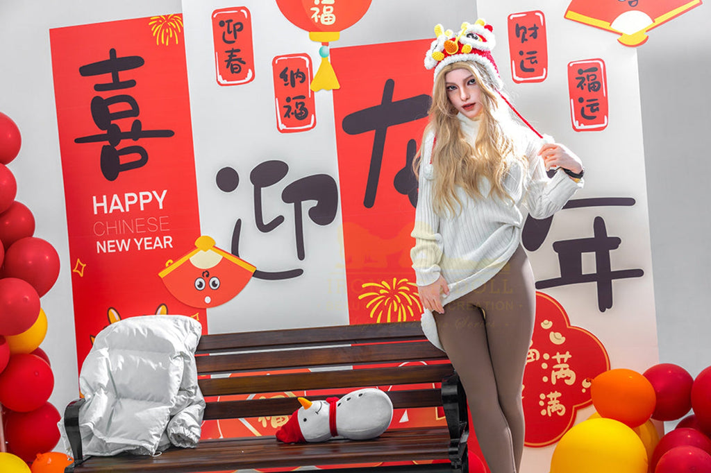 Vivian 163cm (5ft3) A-Cup Blonde Full Silicone - IronTech Doll®