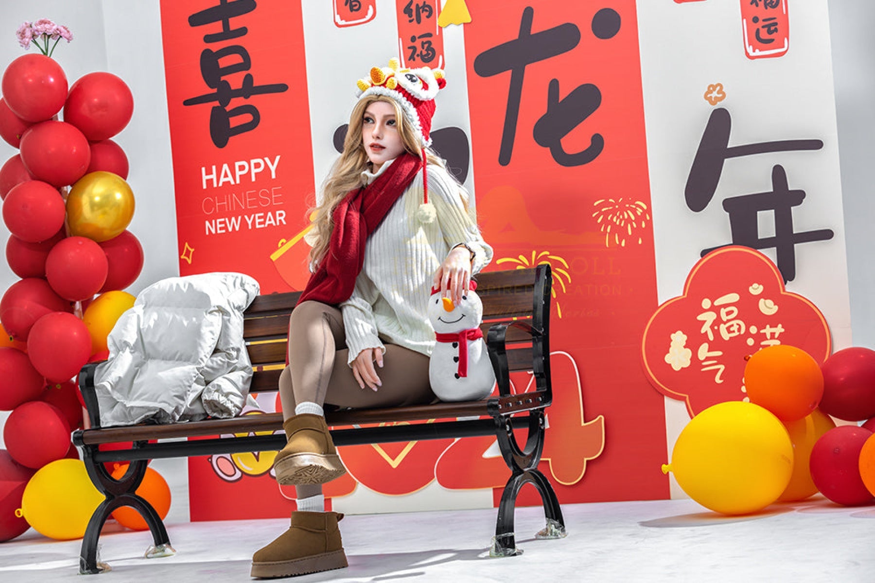 Vivian 163cm (5ft3) A-Cup Blonde Full Silicone - IronTech Doll®