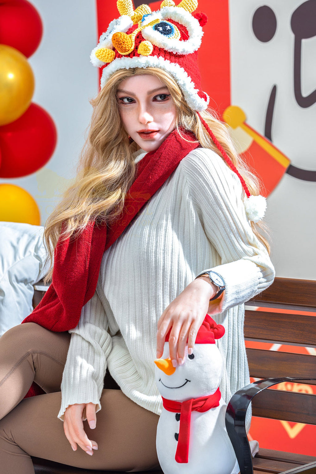 Vivian 163cm (5ft3) A-Cup Blonde Full Silicone - IronTech Doll®