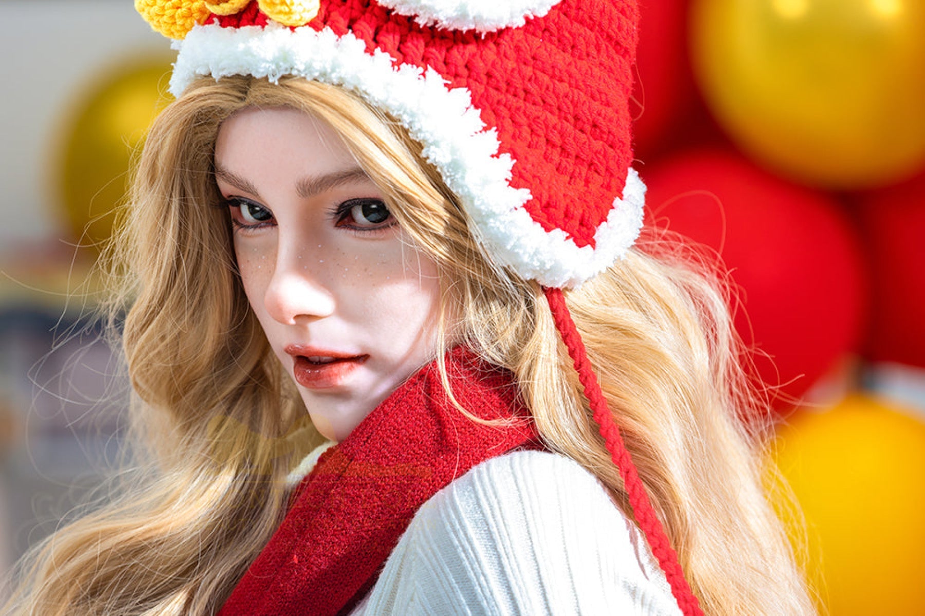 Vivian 163cm (5ft3) A-Cup Blonde Full Silicone - IronTech Doll®