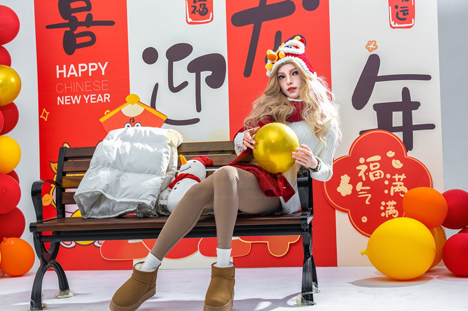 Vivian 163cm (5ft3) A-Cup Blonde Full Silicone - IronTech Doll®