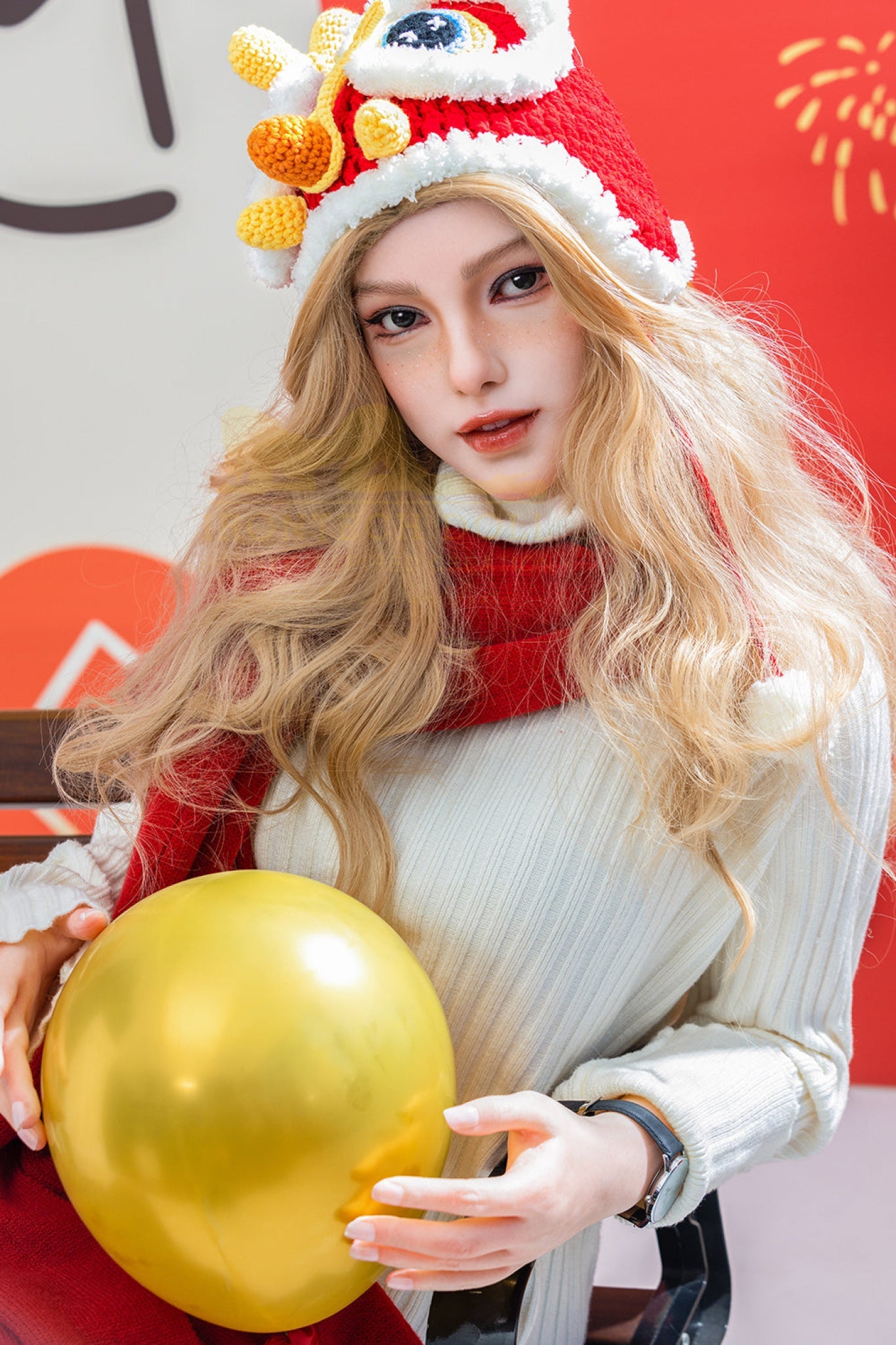 Vivian 163cm (5ft3) A-Cup Blonde Full Silicone - IronTech Doll®