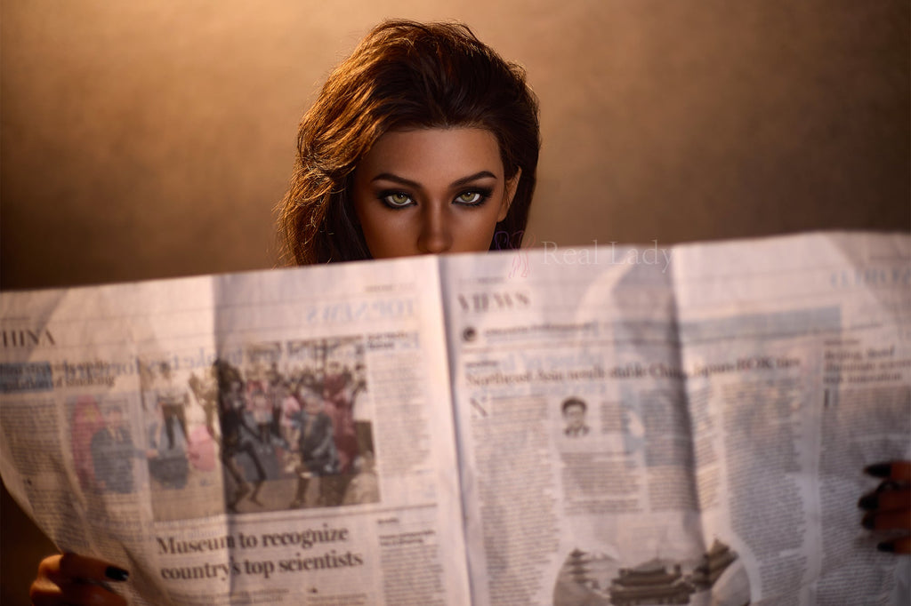 Brunette 150cm Lena Premium Lifelike Full Silicone Sex Doll - Real-Lady®