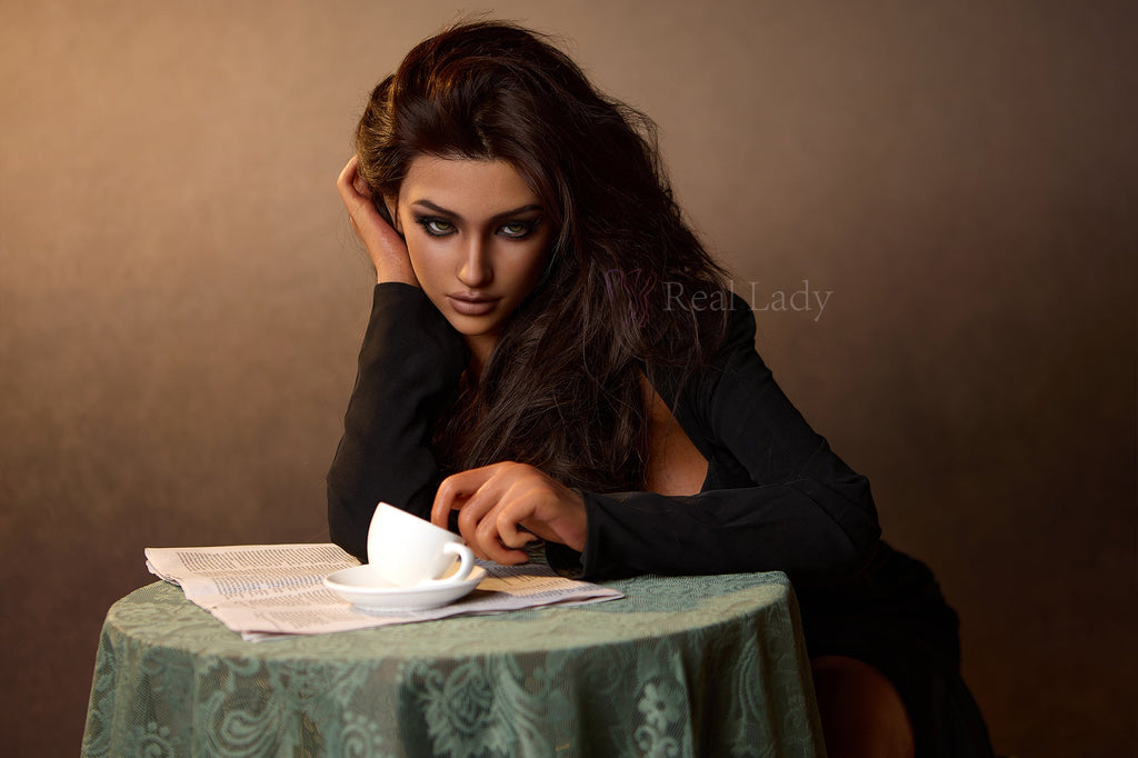 Brunette 150cm Lena Premium Lifelike Full Silicone Sex Doll - Real-Lady®