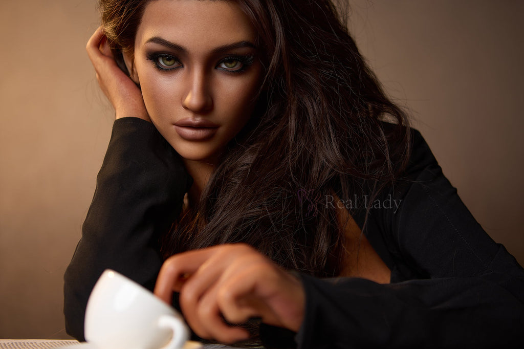 Brunette 150cm Lena Premium Lifelike Full Silicone Sex Doll - Real-Lady®
