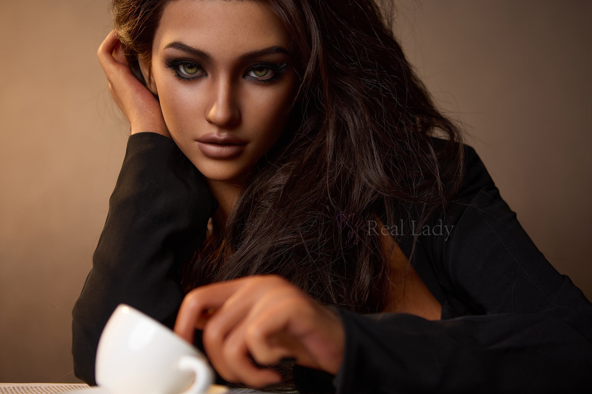 Brunette 150cm Lena Premium Lifelike Full Silicone Sex Doll - Real-Lady®