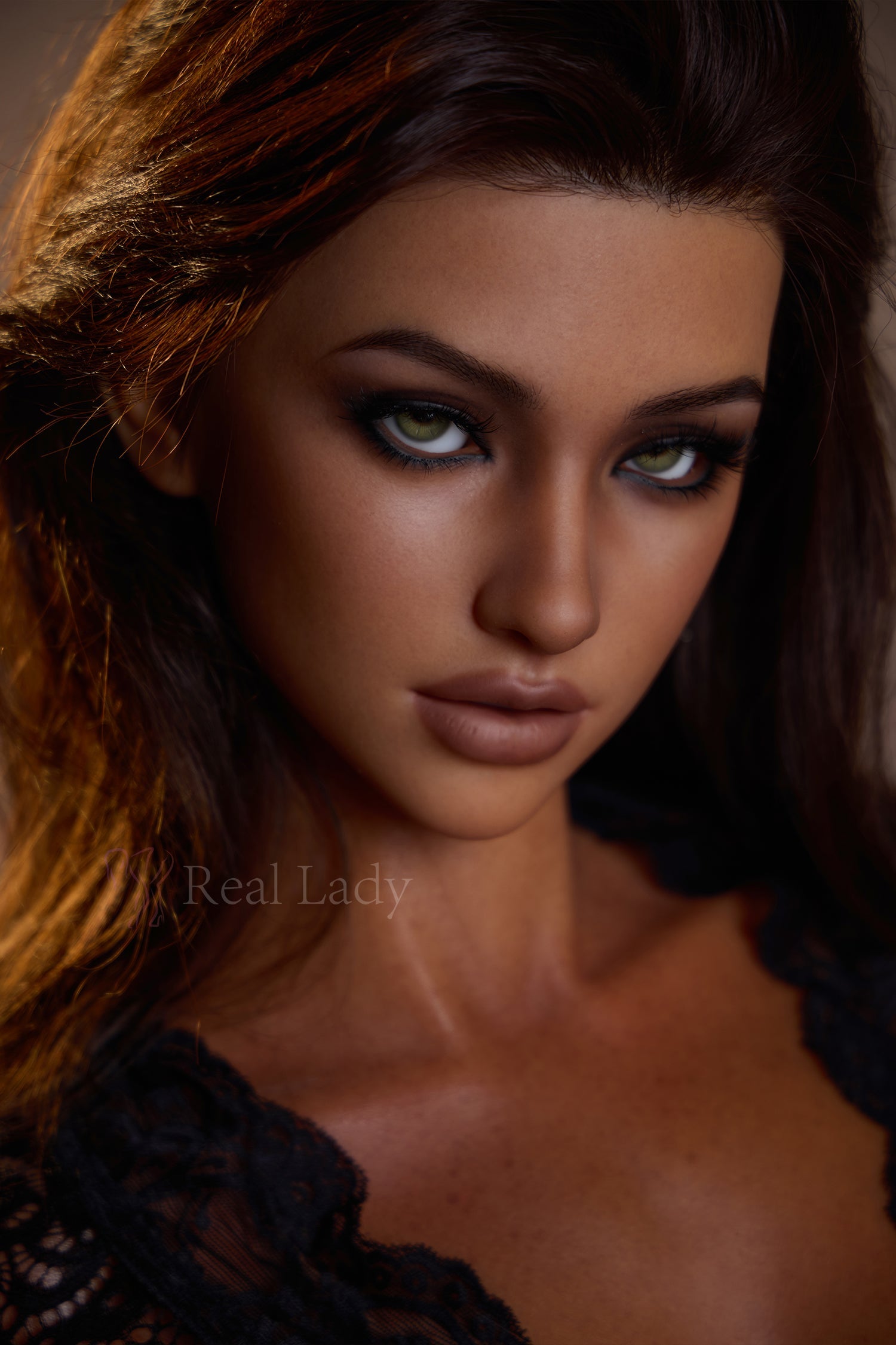 Brunette 150cm Lena Premium Lifelike Full Silicone Sex Doll - Real-Lady®