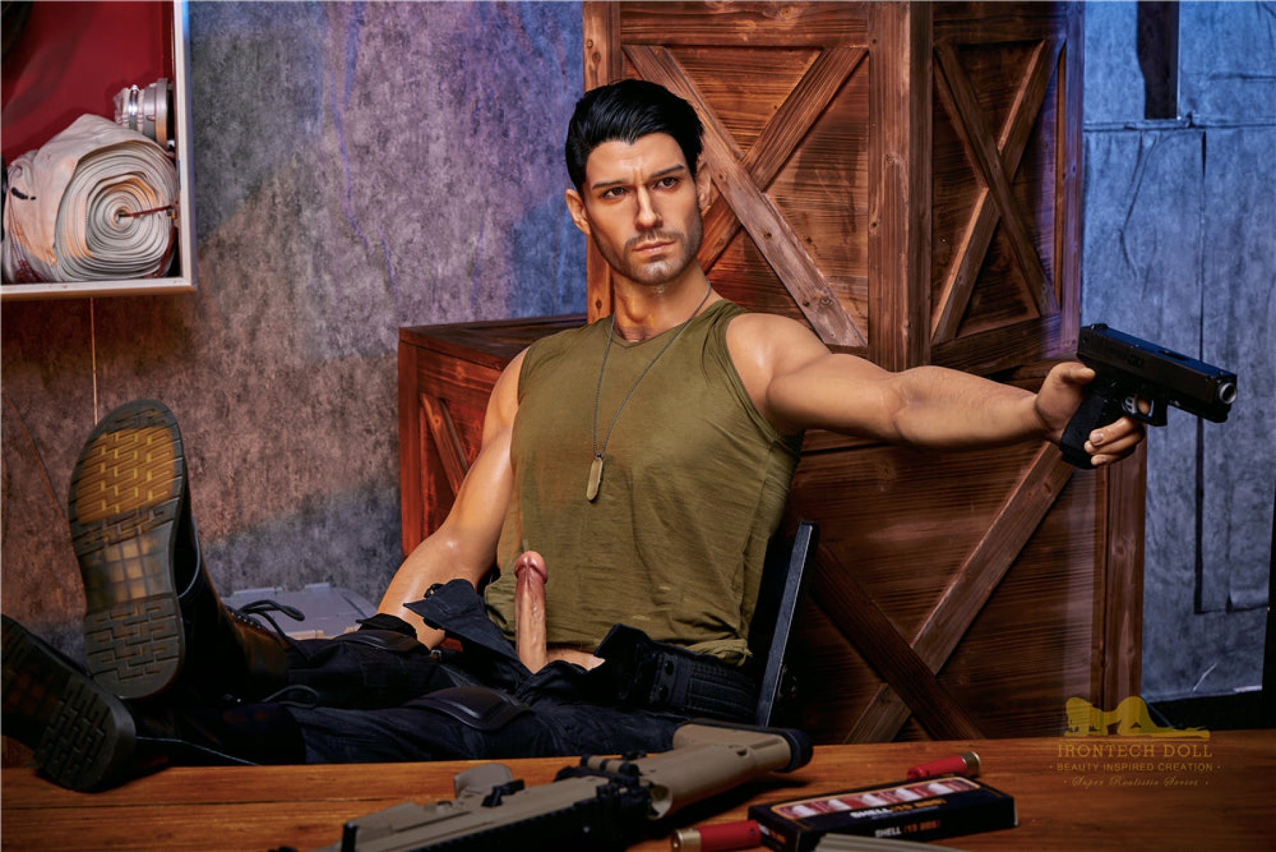 Thomas Soldier  176cm( 5ft8)  Silicone Male Sex Doll - IronTech Doll®