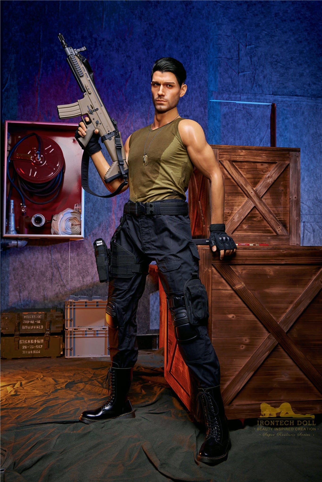 Thomas Soldier  176cm( 5ft8)  Silicone Male Sex Doll - IronTech Doll®