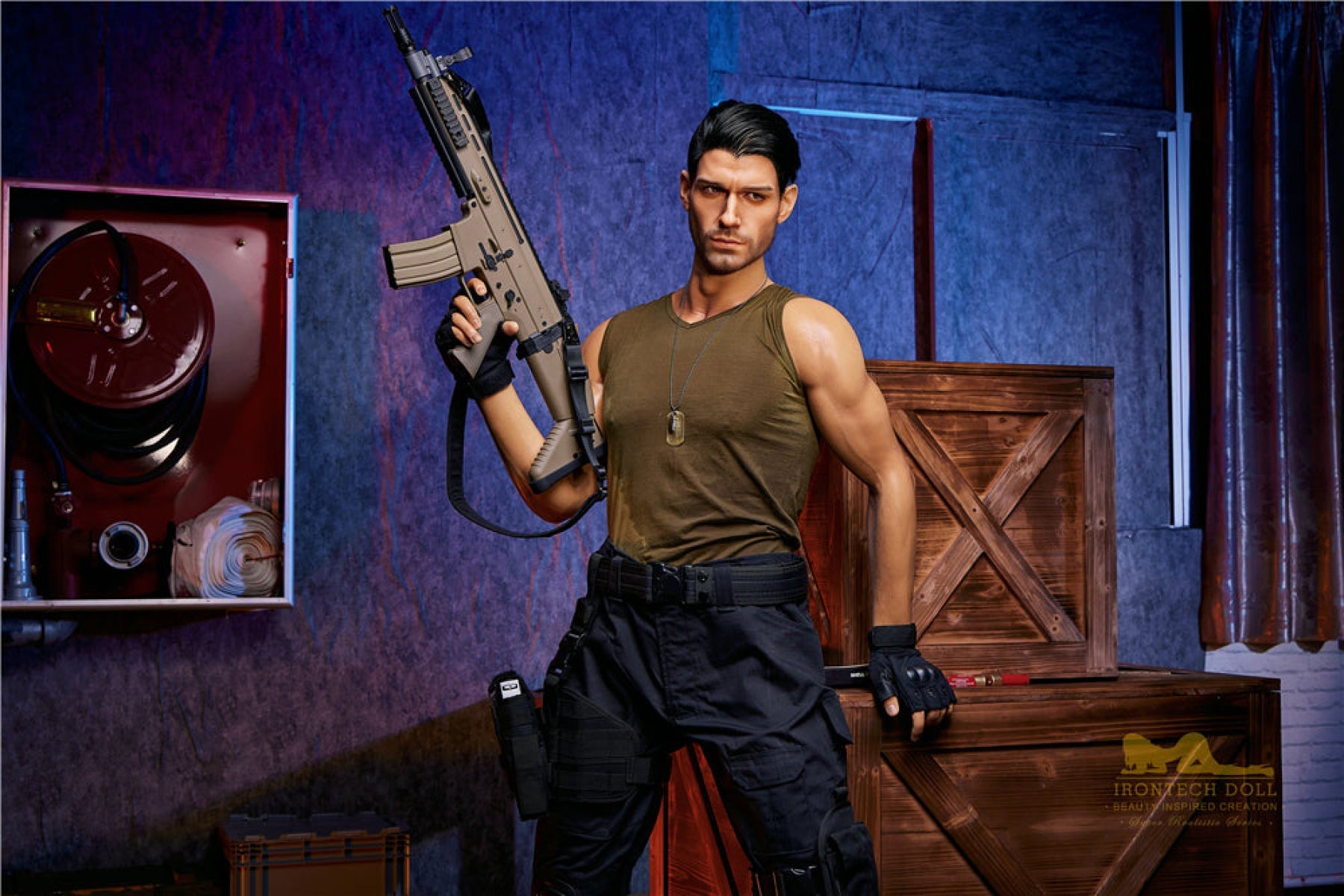 Thomas Soldier  176cm( 5ft8)  Silicone Male Sex Doll - IronTech Doll®