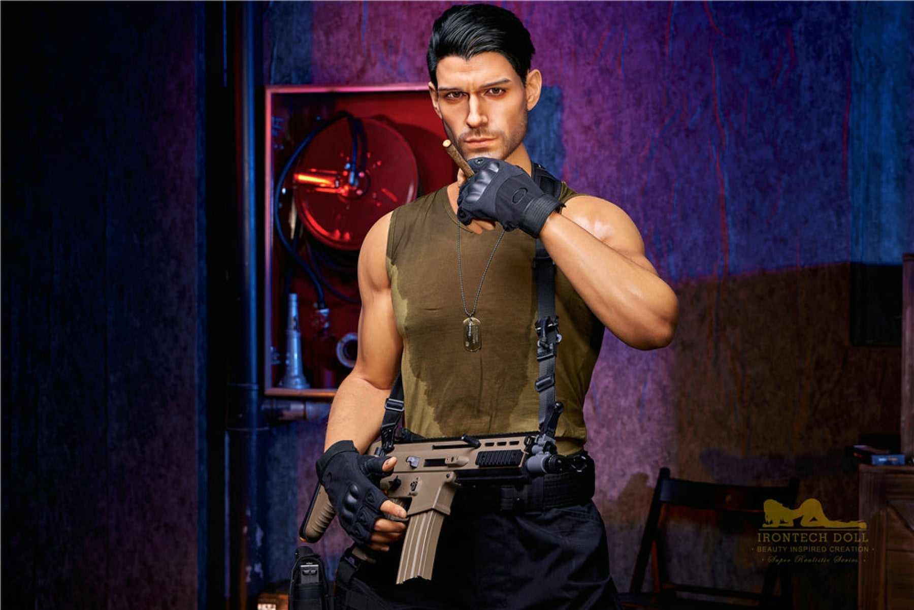 Thomas Soldier  176cm( 5ft8)  Silicone Male Sex Doll - IronTech Doll®