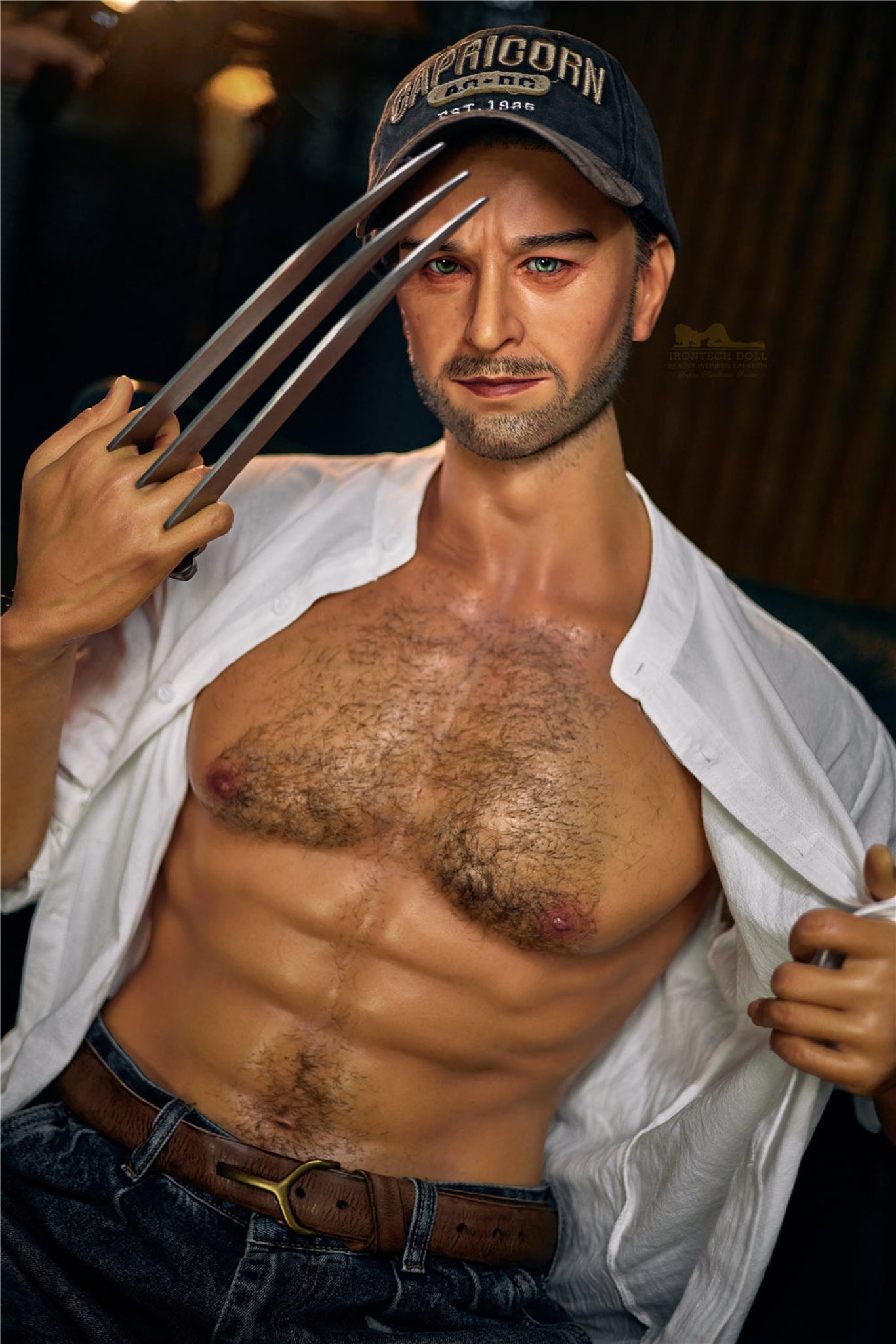 William 176cm( 5ft8) Wolverine Silicone Male Sex Doll - IronTech Doll®