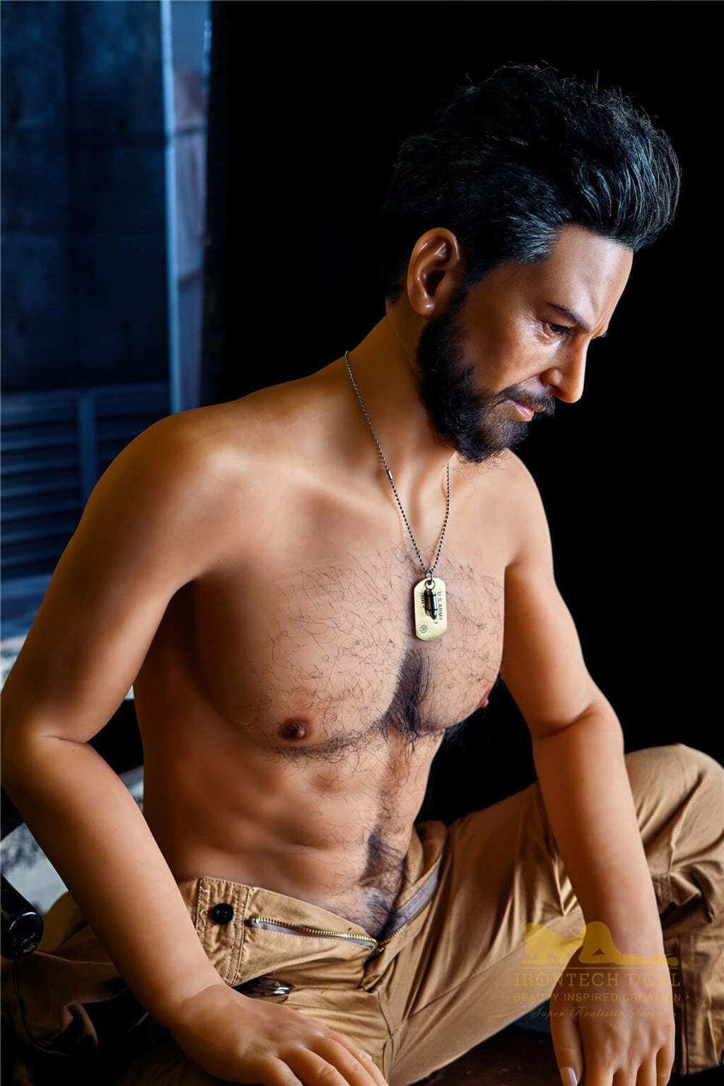 William 175cm 5ft74 TPE body and silicone head Hybrid Male Sex Doll - Iron Tech Doll