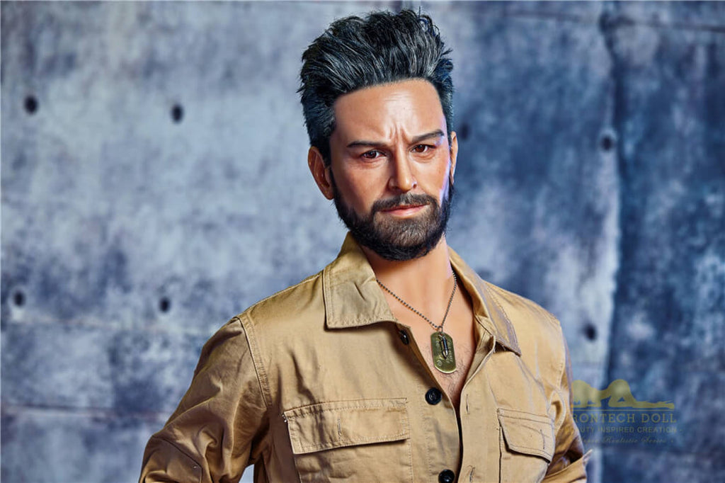 William 175cm 5ft74 TPE body and silicone head Hybrid Male Sex Doll - Iron Tech Doll