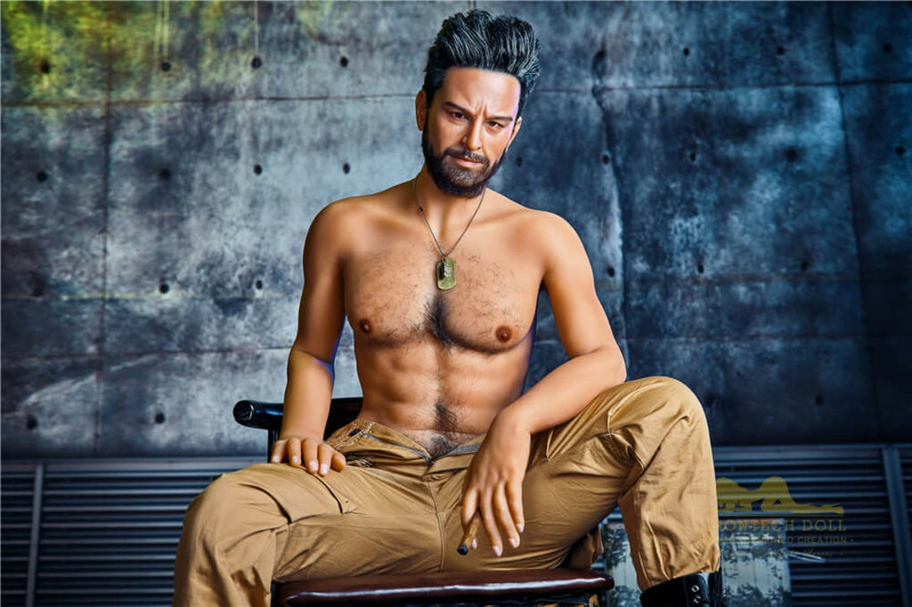 William 175cm 5ft74 TPE body and silicone head Hybrid Male Sex Doll - Iron Tech Doll