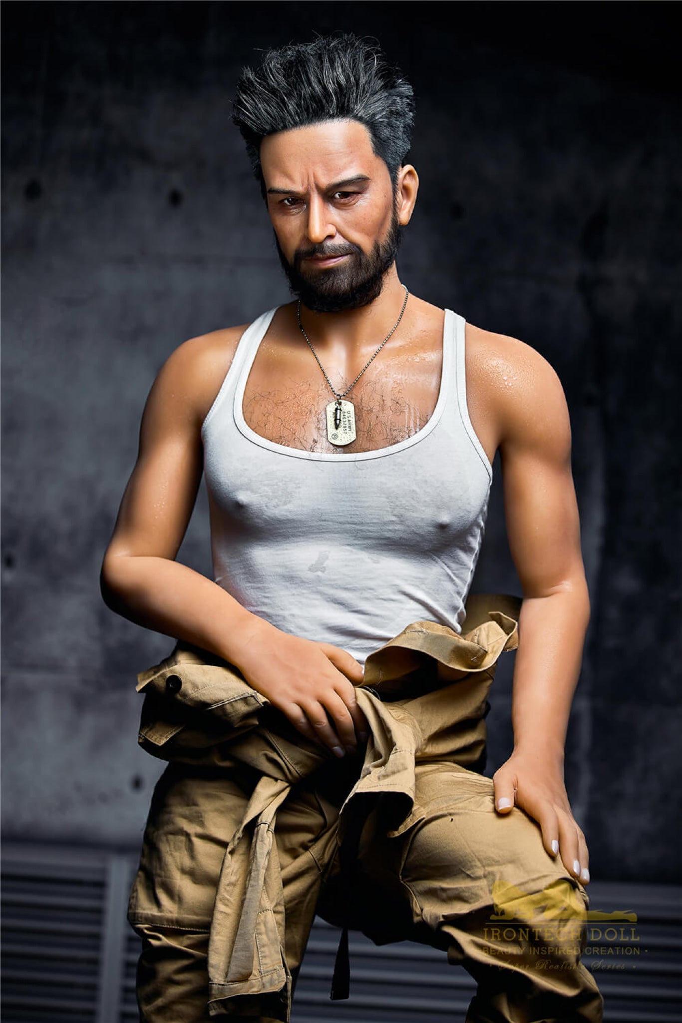 William 175cm 5ft74 TPE body and silicone head Hybrid Male Sex Doll - Iron Tech Doll