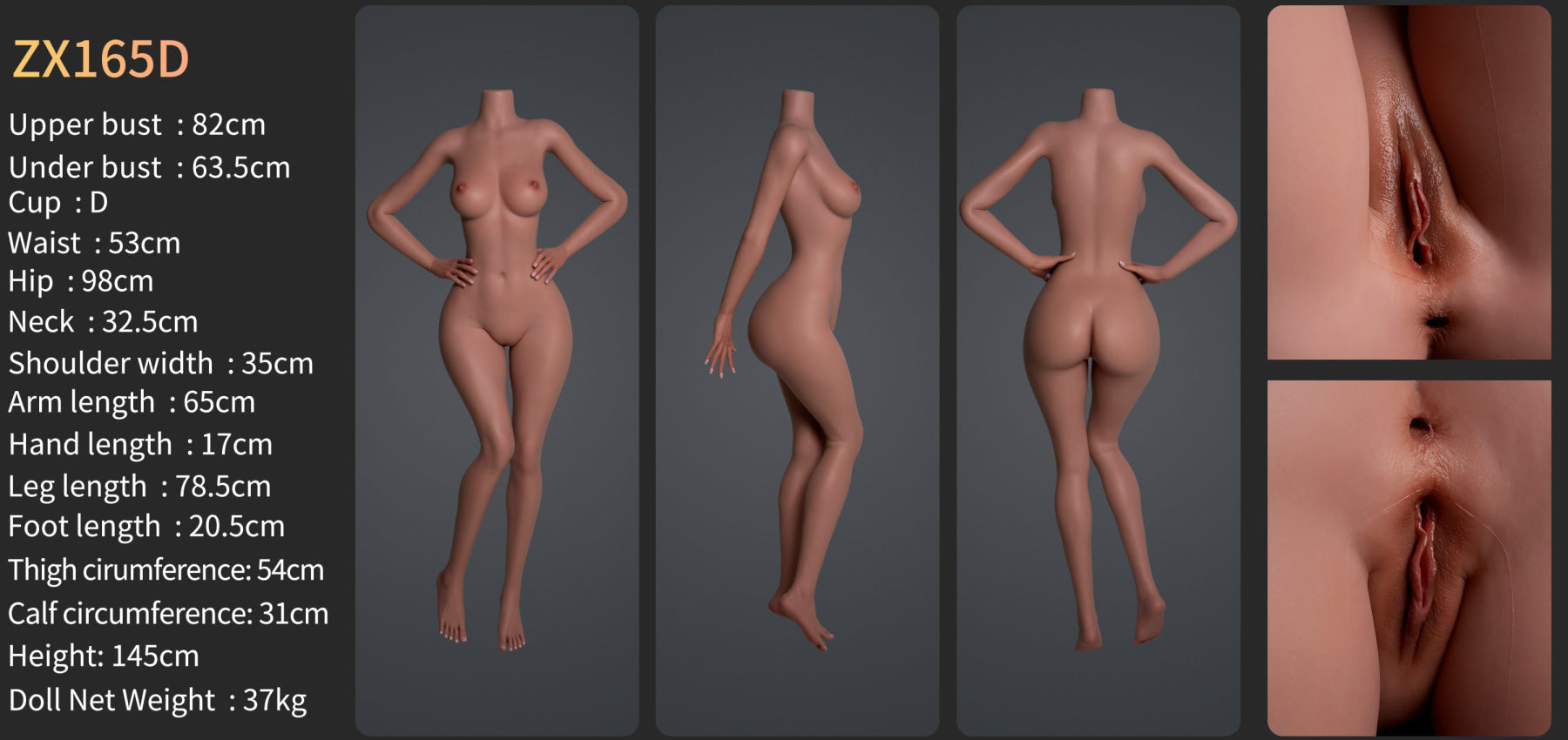 Eleanor Premium Silicone Head (Movable Jaw) + SLE Body Sex Doll - ZELEX® [USA STOCK]